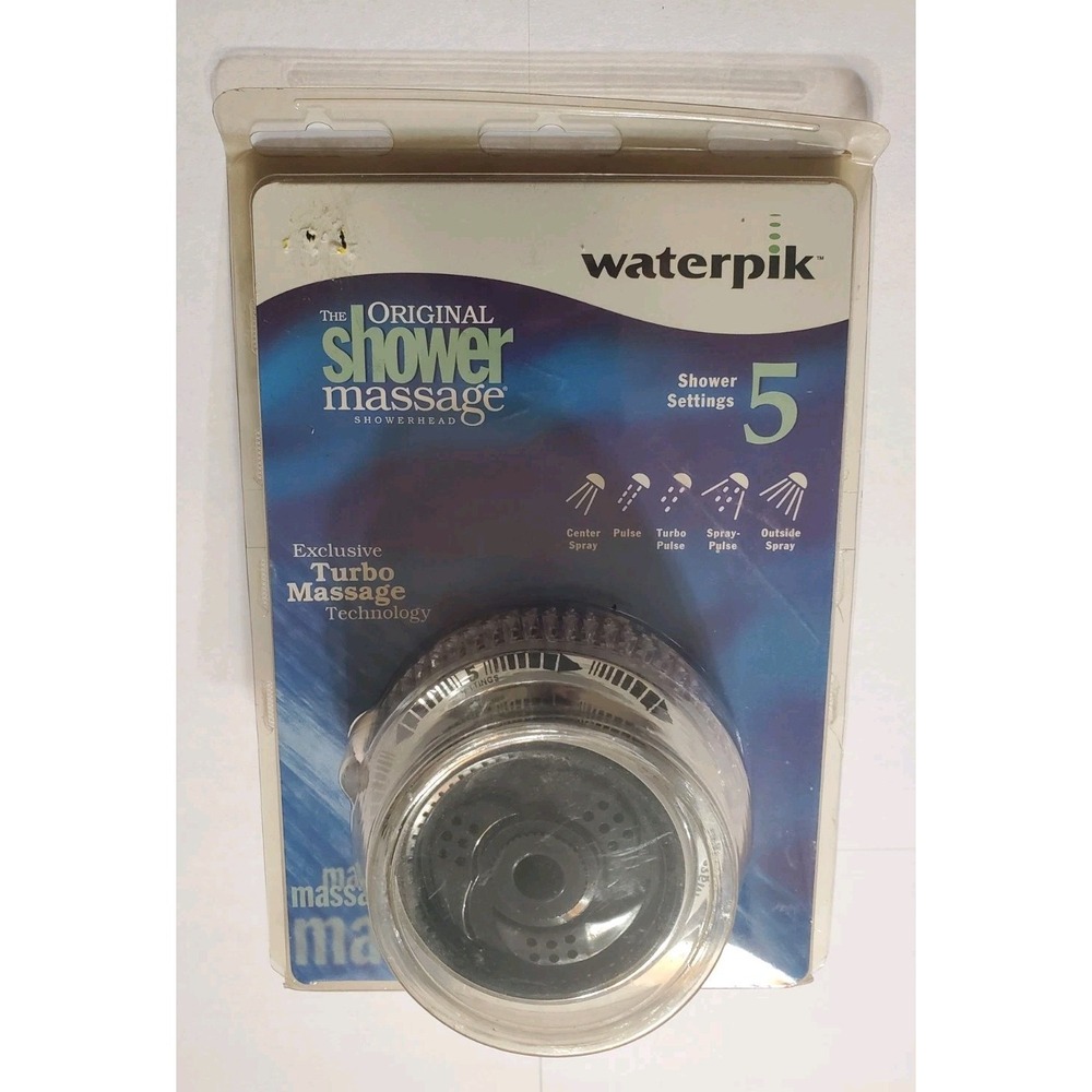Waterpik Turbo Massage Showerhead SM-2UC New NOS
